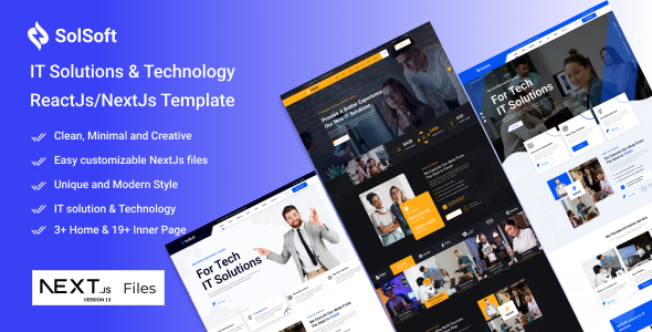 SolSoft_IT Solutions & Technology ReactJs/NextJs Template