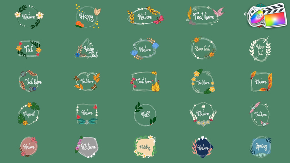 Nature Titles for FCPX alt