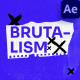Brutalism Promo Video Display After Effect Template - VideoHive Item for Sale
