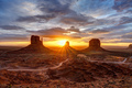 Dramatic sunrise in the famous Monument Valley - PhotoDune Item for Sale