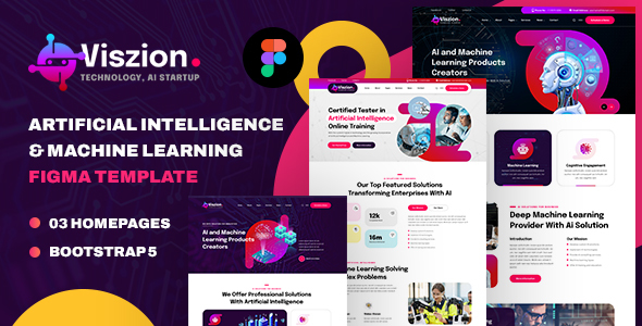 Viszion - Artificial Intelligence Figma Template