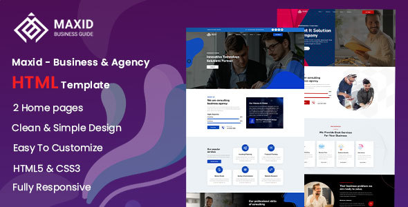 Maxid - Business & Agency HTML Template