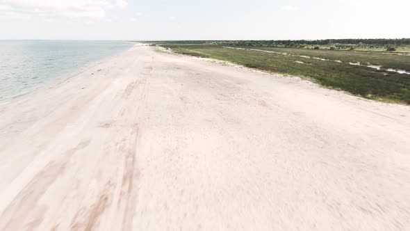 View of a beautiful beach with sea