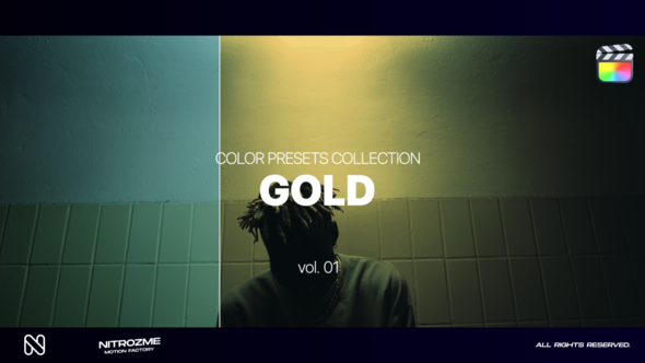 Gold LUT Collection Vol. 01 for Final Cut Pro X alt