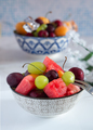 cup with cold water and fresh summer fruit with ice - PhotoDune Item for Sale