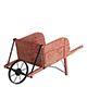 Red-painted Wheelbarrow - 3DOcean Item for Sale