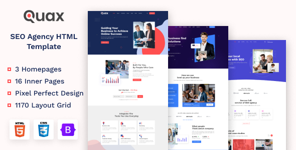 Quax - Creative Digital Agency Html Template