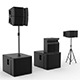 Concert Sound System Line Array JBL VRX - 3DOcean Item for Sale