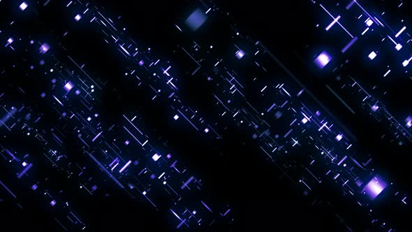 Abstract Grid Box Lights Blue 01 alt