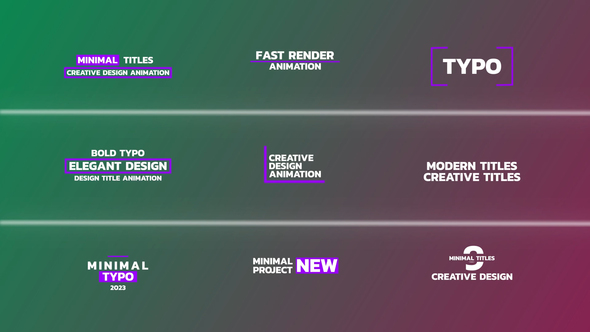 Minimal Titles | FCPX alt