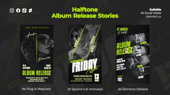 Halftone Album Release Stories alt