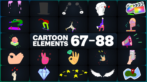 Cartoon Elements for FCPX