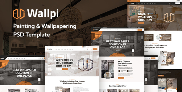 Wallpi - Painting & Wallpapering PSD Template