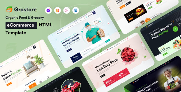 GroStore – Food & Grocery eCommerce HTML Template