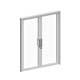 Double Frame Glass Swing Door - 3DOcean Item for Sale