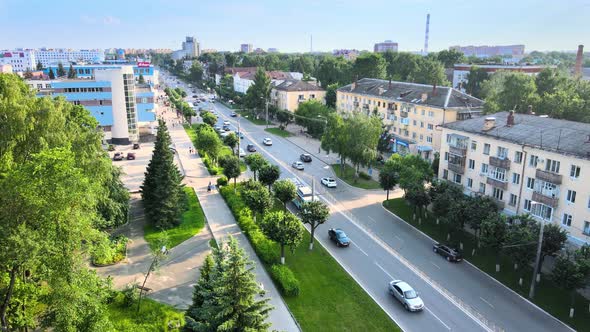 Beautiful aerial view to cars on the highway. Road traffic. Drone footage / Videohive