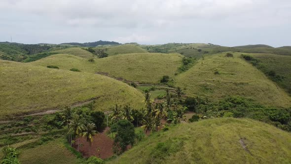 beautiful view of teletubbies hill in Nusa Penida, Bali Indonesia