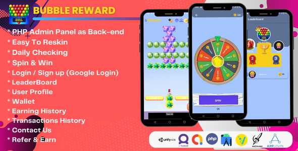 Bubble Reward - Bubble Shooter Game With Earning App