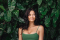 Beauty Tropical Portrait of Bikini Woman Among Exotic Jungle Foliage  - PhotoDune Item for Sale