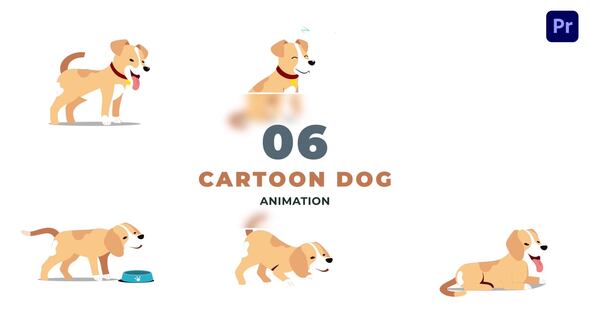 Cartoon Dog Motion Graphic Template