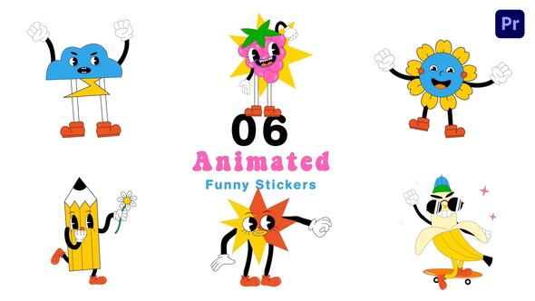 Cute Vector Animated Emoji Stickers