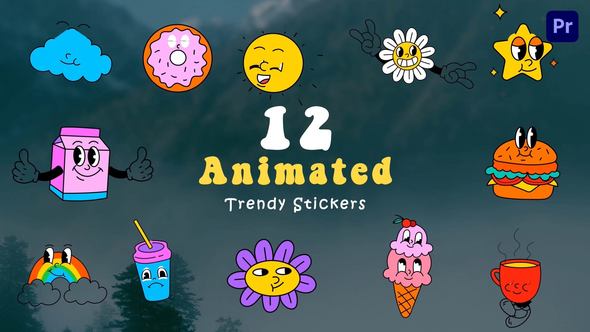 Trendy Custom Animated Scene Stickers