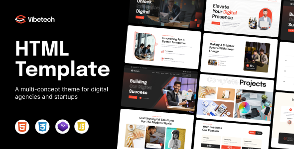 Vibetech - Creative Digital Agency Html Tempalte