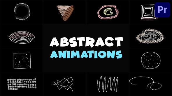 Abstract Scribble Animations | Premiere Pro MOGRT