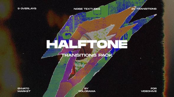 Halftone Transitions Pack