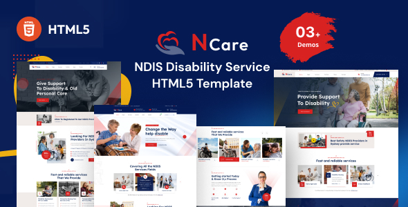 Ncare - NDIS Disability Service HTML Template