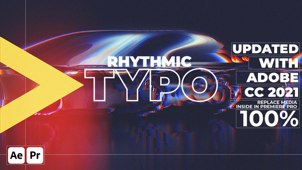 Rhythmic Typo Promo // Premiere Pro Template