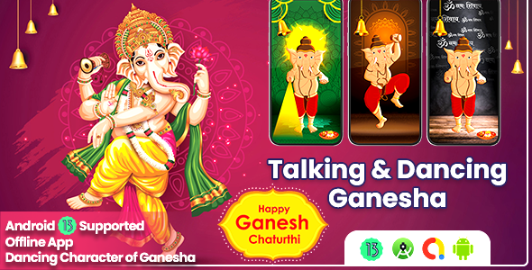 Talking & Dancing Ganesha : Ganesha Dancing Aarti Blessing