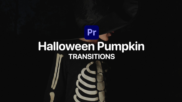 Halloween Pumpkin Transitions for Premiere Pro