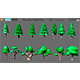 Cartoon vegetation 2 - 3DOcean Item for Sale