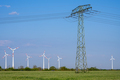 Wind turbines and an electricity pylon - PhotoDune Item for Sale