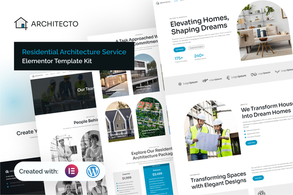 Architecto - Residential Architecture Service Elementor Template Kit