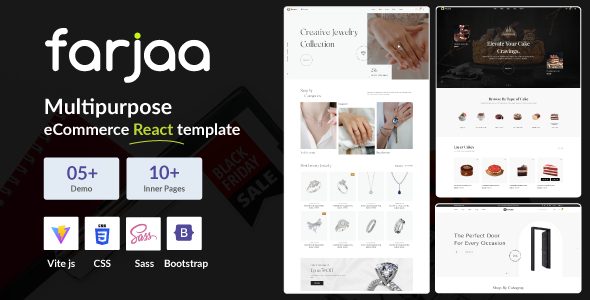 Multipurpose eCommerce React JS Template - Farzaa