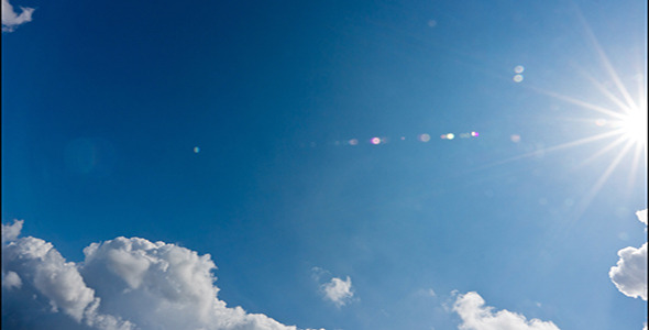 Sky, Sun And Clouds Time Lapse 1 - 4K Resolution