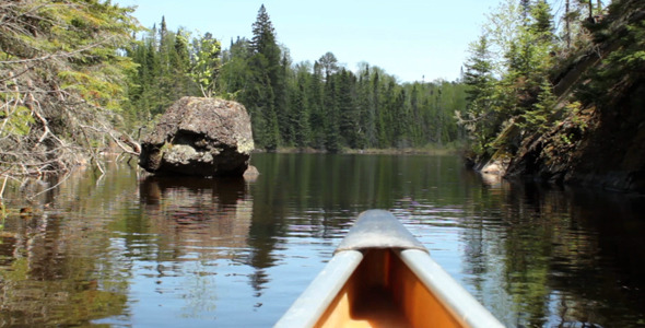 Canoe On Lake