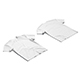 Flat Lay T-shirt front and back - crumpled unisex tshirt - 3DOcean Item for Sale