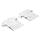 Flat Lay T-shirt front and back - wrinkled fabric tee-shirt - 3DOcean Item for Sale