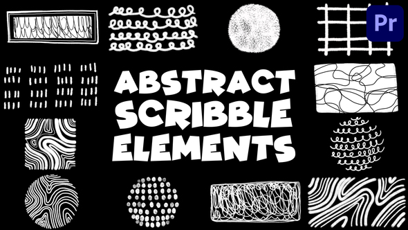 Brush Abstract Scribble Elements | Premiere Pro MOGRT
