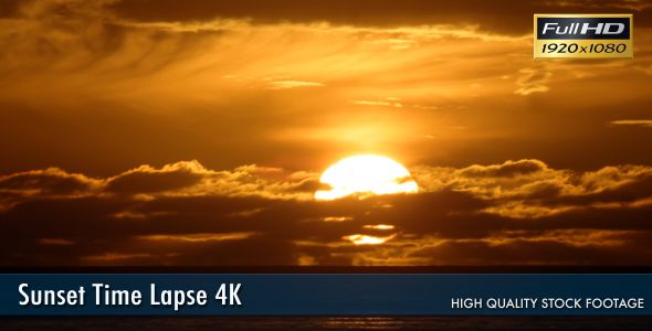 Sunset Time Lapse 4K alt
