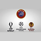 UEFA, Champions League, Super Cup, Europa League Logo - 3DOcean Item for Sale