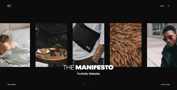 Manifesto - Creative Portfolio Template