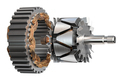 Rotor and stator of car alternator generator or electric motor isolated on white. - PhotoDune Item for Sale