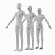 Natural Female in A-Pose Base Mesh - 3DOcean Item for Sale