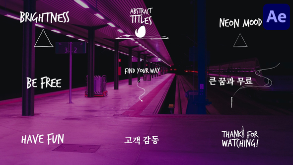 Abstract Scribble Titles for After Effects alt