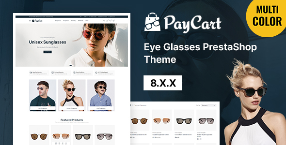 Paycart - Eye Glasses Store PrestaShop 8 Theme