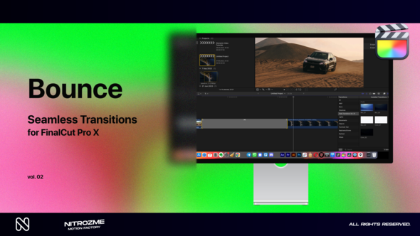 Bounce Transitions Vol. 03 for Final Cut Pro X alt